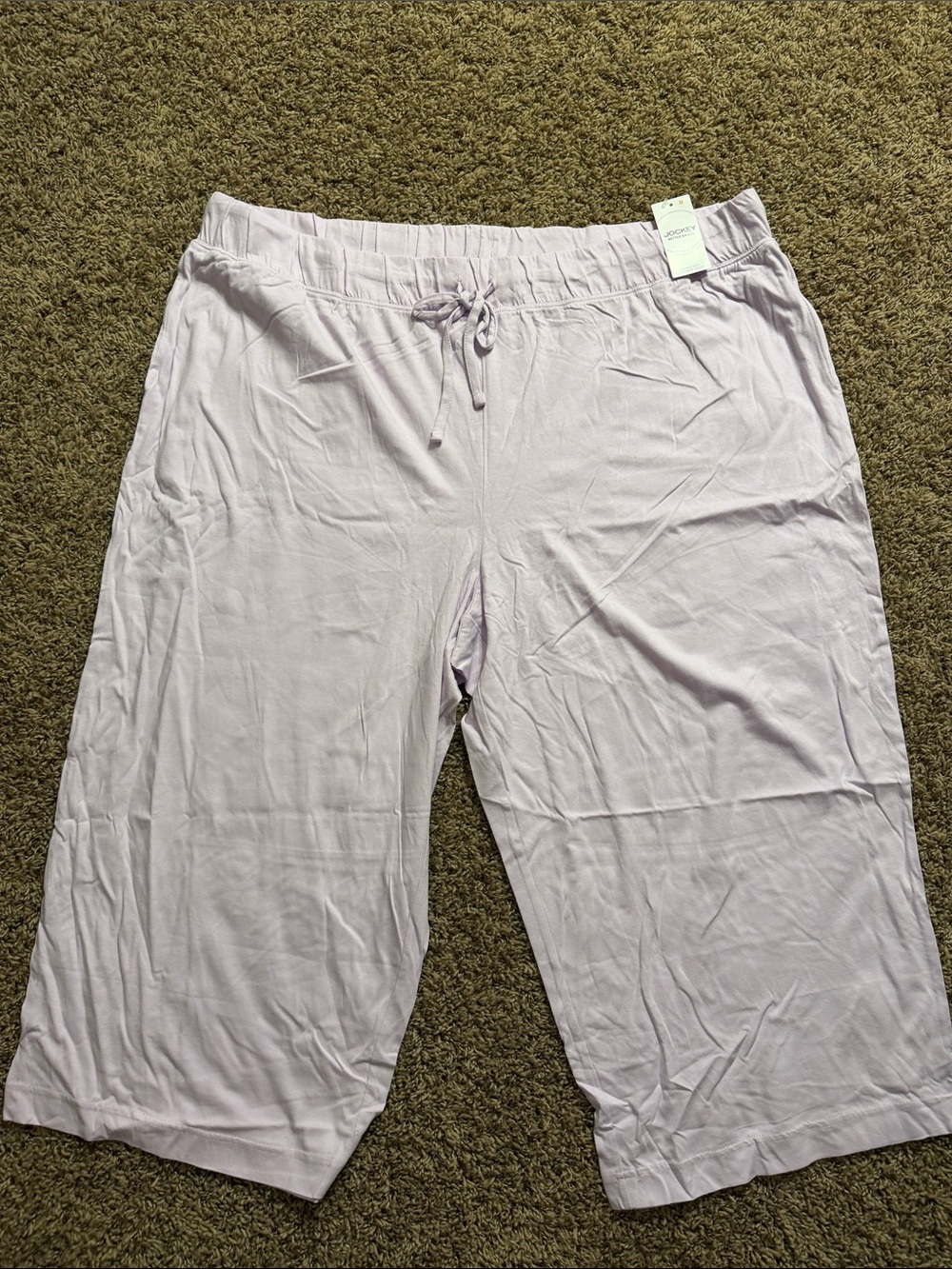 Jockey Light Lavender Drawstring Capris for Women